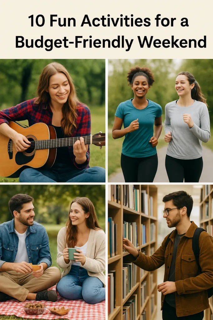 10 activités amusantes et abordables pour profiter pleinement de votre week-end